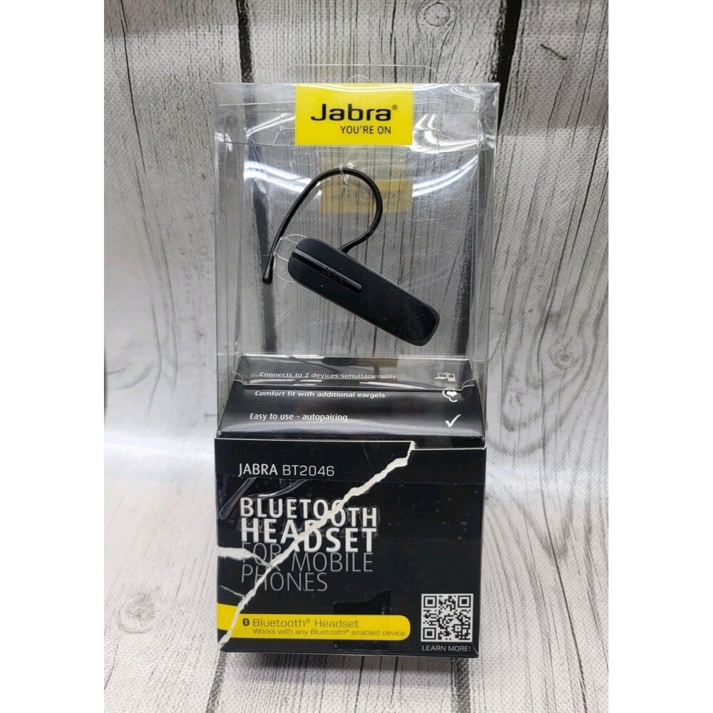 Jabra BT2046 EasyGo  Ear-Hook Over The Ear Bluetooth Headset New 0TE9